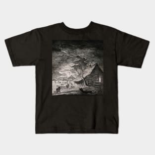 Farm, Aert van der Neer 1603 Kids T-Shirt